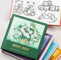 Einzigartiges Design Mini Blanko-Notizbücher Zeichenbuch Druckerei für Schule Büro Ölmalerei Leder Softcover