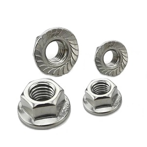 m10 1.25 m10 x 1.25 m10 x 1.5 flange nut lock nut with flange with without serrated DIN6923