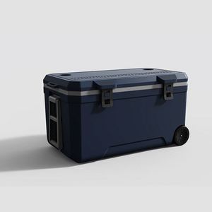 120L Large Capacity Outdoor Fishing <b>Cooler</b> <b>Box</b> Rotomolded <b>Ice</b> Chest <b>Coolers</b> <b>Box</b> With Handle and Wheels - Product Image 2
