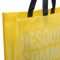 Sac de courses écologique en tissu non tissé PP laminé imprimé sur mesure, recyclable et réutilisable