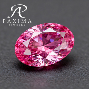 Ювелирные изделия Paxima: выращенные в лаборатории бриллианты CVD, сертифицированные IGI, 1–3 карата, VVS2, овальной огранки, фантазийного интенсивного розового цвета - Product Image 3