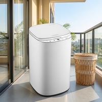 Mesin Cuci dan Pengering Otomatis Mini Portabel Desain Ultra-Kompak 3KG 110v/220v CB CE Terlaris 2026