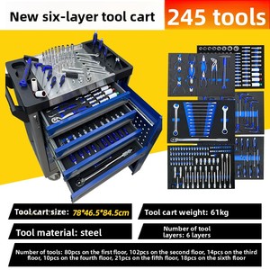 Kit de réparation automobile et <span class=keywords><strong>outils</strong></span> de réparation domestique <span class=keywords><strong>complet</strong></span> de 245 pièces pour le commerce transfrontalier – <span class=keywords><strong>Chariot</strong></span> à <span class=keywords><strong>outils</strong></span> - Product Image 4