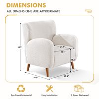 Modern Bukle Kumaş Dinlenme Koltuğu Oturma Odası Rahat Döşemeli Büyük Boy Vurgu Koltuğu Otel ve Yatak Odası Kullanımı İçin