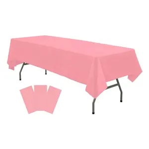 Rectangular cubierta impermeable para mesa de comedor, cubierta de plástico encerado para exteriores