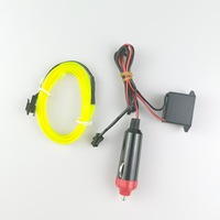 Bande lumineuse LED RGB YD RCJ 5m, source COB, ambiance décorative pour porte de voiture, intérieur de voiture, néon, ambiance LED, décoration RGB avant de voiture