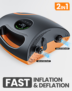 Pompe à air électrique portable rechargeable 12V OutdoorMaster Shark 2S 20PSI pour paddleboards, kayaks et voiles gonflables - Product Image 4