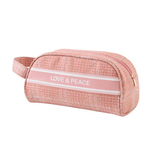 Elegante señora belleza maquillaje bolsa Tweet viaje cosmético llevar bolsas de almacenamiento uso multiusos - Product Image 4