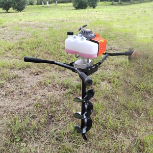 Máquina Perforadora de Tierra a Gasolina de Dos Tiempos y 63 cc para Dos Personas, con Broca Espiral para Excavación - Product Image 1
