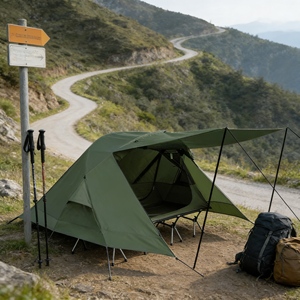 Tente de camping individuelle professionnelle avec cadre <span class=keywords><strong>en</strong></span> aluminium robuste et tissu durable pour une utilisation à long terme - Product Image 2