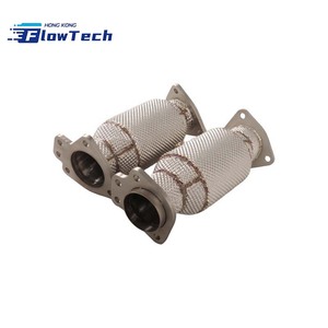 Downpipe à haut débit en acier inoxydable T304 avec bouclier thermique pour Chevrolet Corvette C8 6.2L LT2 - Product Image 2