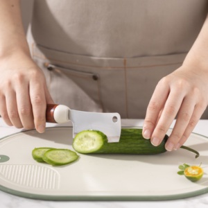 Ensemble de 11 ustensiles de cuisine en acier inoxydable de qualité alimentaire avec manche ergonomique en bois pour la cuisson et la pâtisserie à domicile - Product Image 4