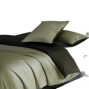Ensemble <span class=keywords><strong>de</strong></span> literie en satin 4 pièces, 100 pièces, <span class=keywords><strong>coton</strong></span> pur, modèle 560, couleur unie, personnalisable, luxe léger, linge <span class=keywords><strong>de</strong></span> <span class=keywords><strong>lit</strong></span> haut <span class=keywords><strong>de</strong></span> gamme pour toutes les saisons - Product Image 1
