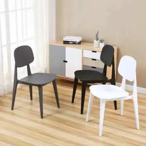 Chaises d'extérieur colorées de style nordique en plastique, vente en gros d'usine, chaise de salle à manger entièrement en plastique - Product Image 4