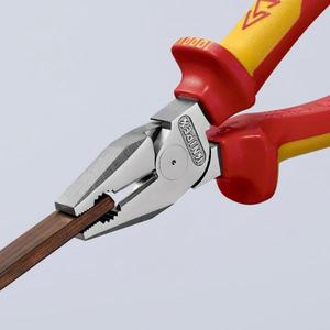 Knipex-02 06 200 SB ชุดคีบสูงชุบโครเมี่ยมจัดการหุ้มฉนวนด้วยที่จับหลายองค์ประกอบ VDE-ทดสอบ - Product Image 5