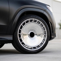 Jantes forgées de luxe polies et brossées noires compatibles avec Mercedes-Benz Classe G Range Rover L405 Vogue Defender BMW Bentley