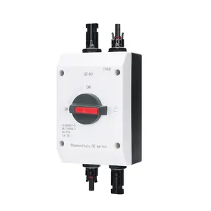 Interruptor de isolamento de energia solar, interruptor de isolamento externo à prova d' água ip66 4p 32a 1000v 1500v dc isolador interruptor desconectado