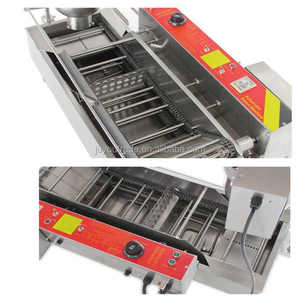 JUYOU-Máquina de hacer rosquillas comercial totalmente automática, nueva freidora de llenado de harina y agua para uso en panadería y restaurante - Product Image 3