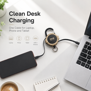 Câble USB C rétractable E-Marker 100W PD pour une charge haute puissance stable - Product Image 5