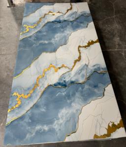 <strong>3D</strong> Digital <strong>Printing</strong> Wall Panel Customized PVC Marble Sheet for TV <strong>Background</strong> - Product Image 1