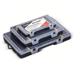 <b>Tool</b> <b>Box</b> Organizer Essential With Clear Lid And Adjustable Compartments For <b>Tools</b> Storage - Product Image 2