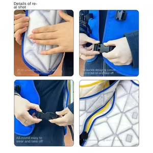 屋外テイクアウト用高温通気性アイスクールベスト物理冷却用ゲルアイスパッドベストアイスパック - Product Image 5