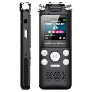 Factory AI Smart Microphone Noise Reduction Stereo <b>Voice</b> Recording Device <b>16GB</b> Mini Digital <b>Voice</b> <b>Recorder</b> 18 Hours Recording - Product Image 2