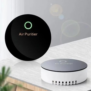 Purificateur d'air pour voiture Générateur d'ions négatifs Elément de filtration pour l'élimination des odeurs de poussière de fumée pour véhicule domestique Désodorisant électronique USB - Product Image 1