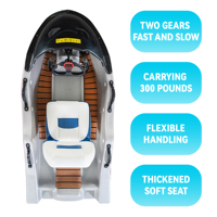 Mini Jet Ski Électrique Professionnel Aqua Kart avec 2 Roues, Rapide pour Eaux Océaniques, Tension Batterie 72V