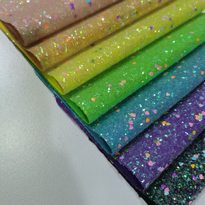 Decoración de vinilo brillante corazón transparente para mascotas, hojas de tela de purpurina plateada y dorada para bolsas de zapatos con lazo - Product Image 6