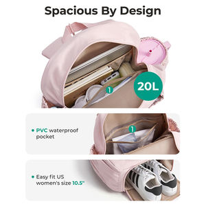 Bolsa <span class=keywords><strong>de</strong></span> Tenis para Mujer, Bolsa <span class=keywords><strong>de</strong></span> Tenis con Capacidad para 2 Raquetas, Compartimento para Zapatos y Bolsillo Impermeable, Bolsa Deportiva para Laptop <span class=keywords><strong>de</strong></span> hasta 15.6 Pulgadas - Product Image 4