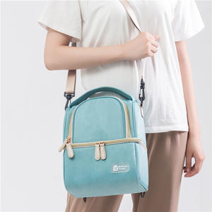 Sac à déjeuner isotherme réutilisable pour le lait chaud et froid, en tissu isolant thermique, grand sac à bandoulière - Product Image 3