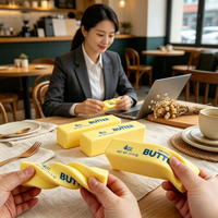 Bâton de beurre en PU en gros, modèle alimentaire réaliste, jouet anti-stress à récupération lente pour étudiants