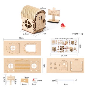 Nouvelle maison d'elfes en <span class=keywords><strong>bois</strong></span> à assembler, maison d'elfes créative à faire soi-même, cabane en <span class=keywords><strong>bois</strong></span>, jouets éducatifs pour enfants de 7 à 12 mois - Product Image 2