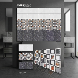 Carreaux muraux en porcelaine super brillants 300x600mm, céramique numérique émaillée 12x24 pour usage extérieur et salle de bain, prix des carreaux muraux en céramique - Product Image 6