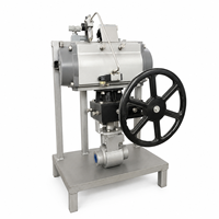 Vanne de régulation de débit minimale industrielle pneumatique OEM, type globe à passage direct DN50-DN200, pour pompe d'alimentation et de recirculation