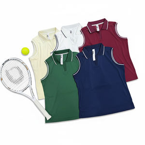Débardeur de sport pour femme, été, col en V, sensation de peau nue, séchage rapide, col rabattu, haut de sport, vêtements de tennis, haut de yoga, veste athlétique, vêtements de sport d'été - Product Image 6