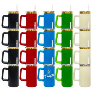 Custom LogoBulk Stainless Steel Vacuum Insulated Powder Coated 20oz <b>Mirror</b> Gold Underneath Xmas Tumbler with Slide Lids - Product Image 1