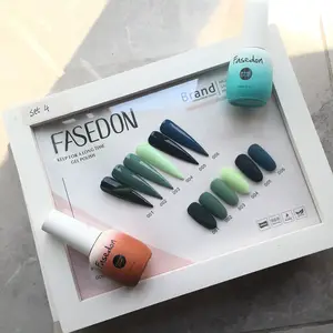 Fasedon ชุดสีเจลทาเล็บ15มล.,ชุดสีเจลทาเล็บตาแมว6สี