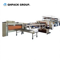 QHPACK Yüksek Hızlı 2 Katlı 120m/dk Oluklu Mukavva Üretim Hattı Oluklu Mukavva Yapma Makinesi