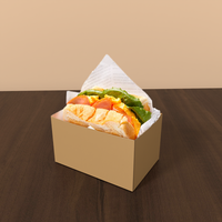 Papier d'emballage pour sandwichs en gros, papier épais pour emballer les œufs et les toasts, boîte d'emballage pour le petit-déjeuner