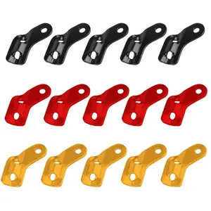 Outdoor Aluminum Alloy L-shaped Three-eye Adjustable Buckle Tent Rope Tensioner Wind Rope Adjusting Buckle Accessories