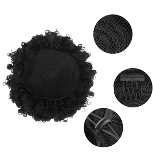 <span class=keywords><strong>Chignon</strong></span> <span class=keywords><strong>afro</strong></span> pour enfants en soie haute température, effet mat et volumineux - Product Image 4
