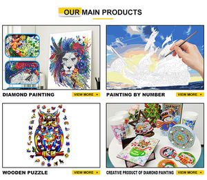 ภาพวาดติดเพชรชุดภาพวาด5D แบบ DIY สำหรับเด็กและผู้ใหญ่ภาพติดเพชรที่กำหนดเอง - Product Image 4