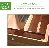[En stock] Poulailler en bois TIANYI 75 pouces avec enclos extérieur et nichoir