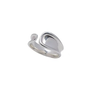 S925 Silver Geometric <b>Open</b> <b>Ring</b> For Women Minimalist Plain Band Everyday Wear - Product Image 5