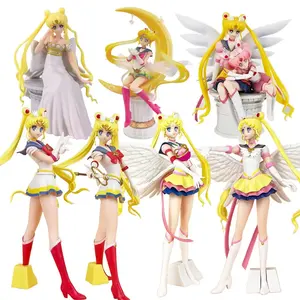 2024 Jahr Anime PVC Action-Figur Kollektion Sailor Moon-Figur Kuchen-Dekoration PVC-Modellpuppen-Spielzeug