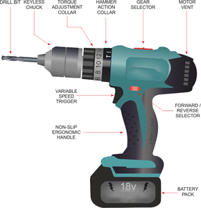ZY 2025 Hotselling Perceuse électrique sans fil OEM Ménage Multi Perceuse à percussion Multi Lithium Outil électrique Pistolet à main Perceuse - Product Image 6