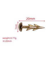 Rivets polyvalents à tête de clou personnalisés Goujons métalliques décoratifs de qualité supérieure en alliage de zinc pour chaussures Poignées de couteaux Décorations de sacs à main Mauvaises herbes