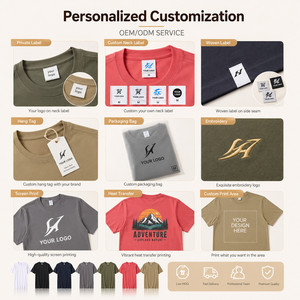 Camiseta Unisex de Cuello Redondo Talla Grande 6XL, Logotipo Personalizado, Suave, Transpirable, Lisa, de Algodón, al por Mayor, Camisetas Básicas para Hombre y Mujer - Product Image 5